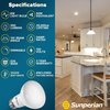 Sunperian BR20 LED Flood Light Bulbs 6W (50W Equivalent) 550LM Dimmable E26 Base 4-Pack SP34002-4PK
